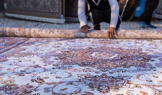 روش اصولی لول کردن قالی در قالیشویی شهرآرا